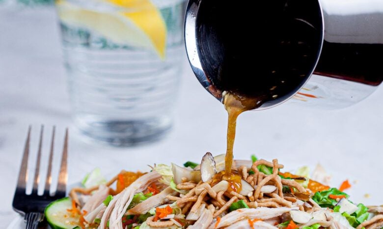 Chinese Chicken Salad with Dressing