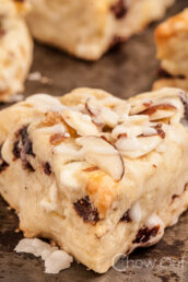 White Chocolate Almond Berry Scones