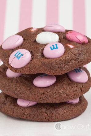 Double Chocolate M&M Cookies