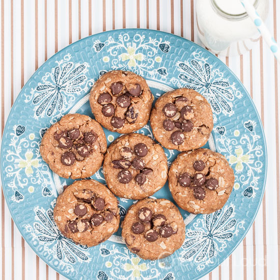 Flourless Peanut Butter Oatmeal Cookies