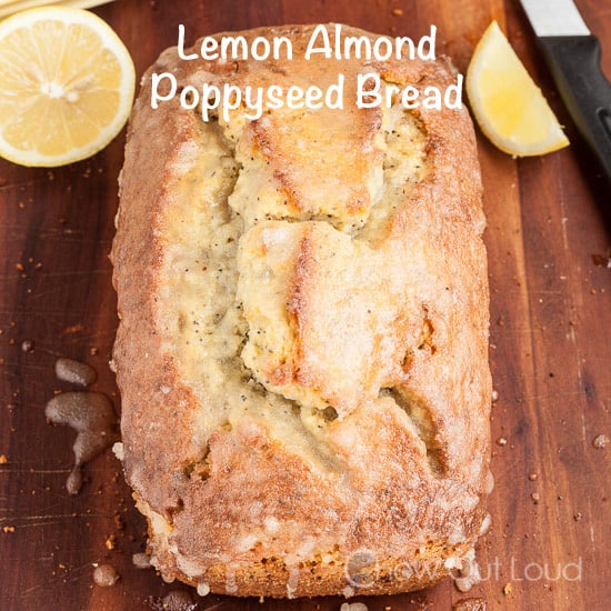 Lemon Almond Poppyseed Bread