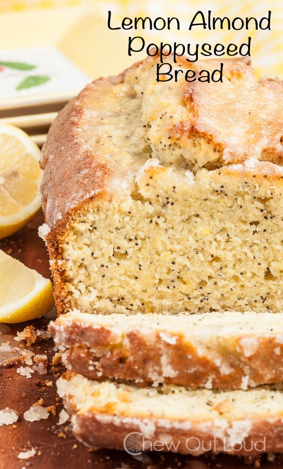 Lemon Almond Poppy Seed Bread