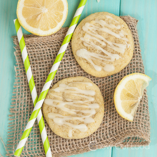 Chewy Lemon Cookies with Icing