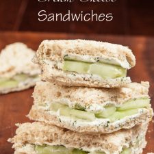 Lemony Cucumber Cream Cheese Sandwiches - Chew Out Loud