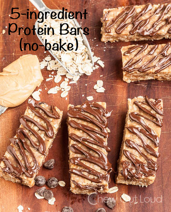 5-Ingredient Protein Bars (no-bake