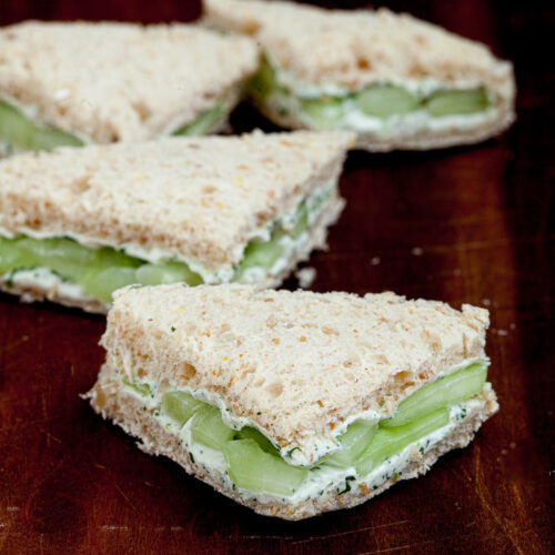 Cucumber Sandwiches with Cream Cheese and Lemon Chew Out Loud