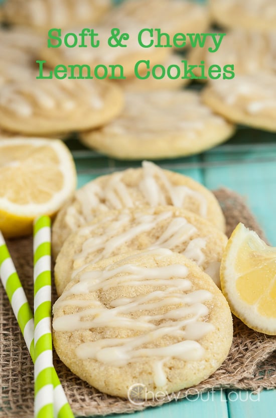 lemon cookies with lemon drizzle