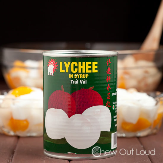 Almond jello Lychee