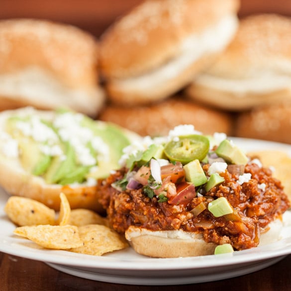 Tex Mex Sloppy Joes