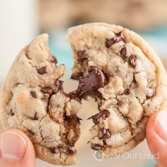 Thick and Chewy Big Chocolate Chip Cookies