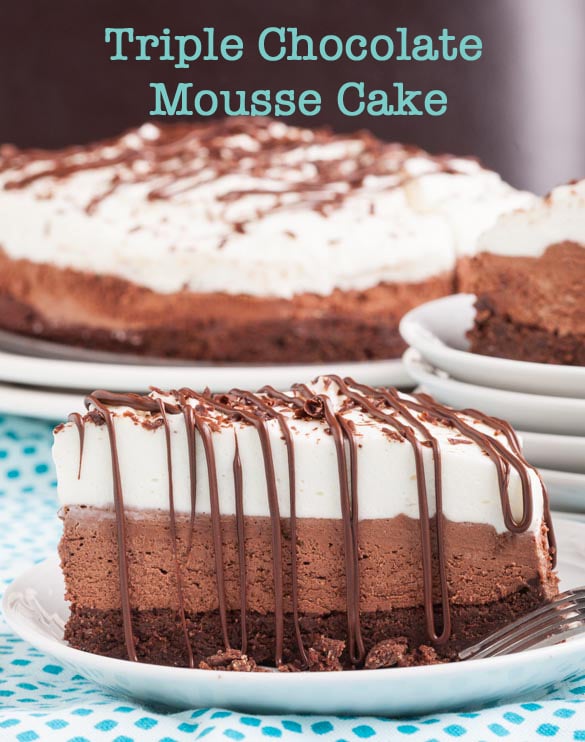 Triple Chocolate Mousse Cake 3