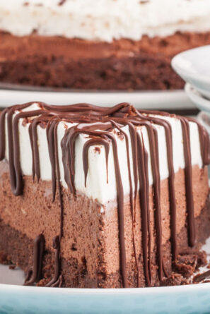 Easy Triple Chocolate Mousse Cake