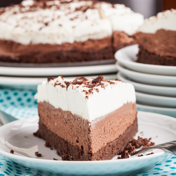 Triple Chocolate Mousse Cake