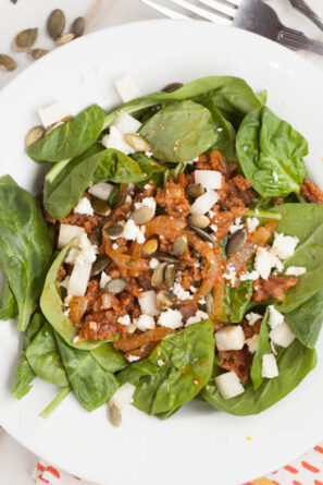 Chorizo Spinach Salad