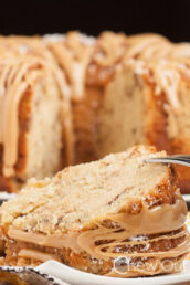 Slice of Brown Sugar Caramel Pound Cake