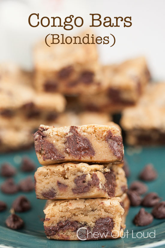 Congo Blondies Bars