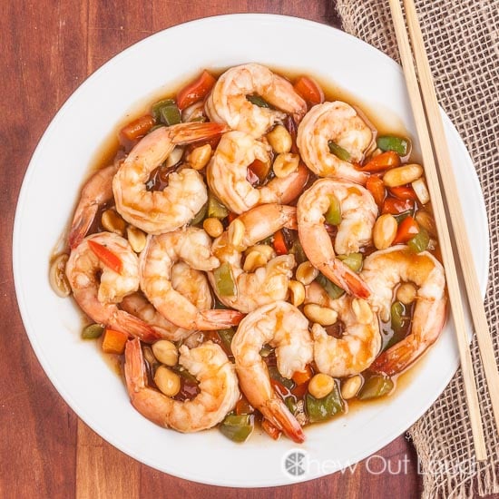 Kung Pao Shrimp with Peanuts 