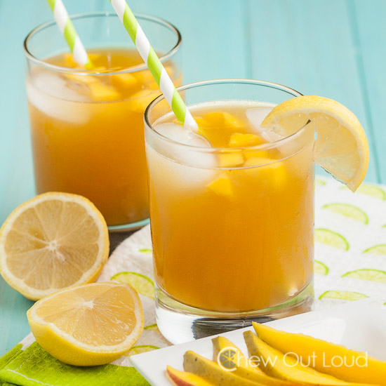Mango vodka cocktail