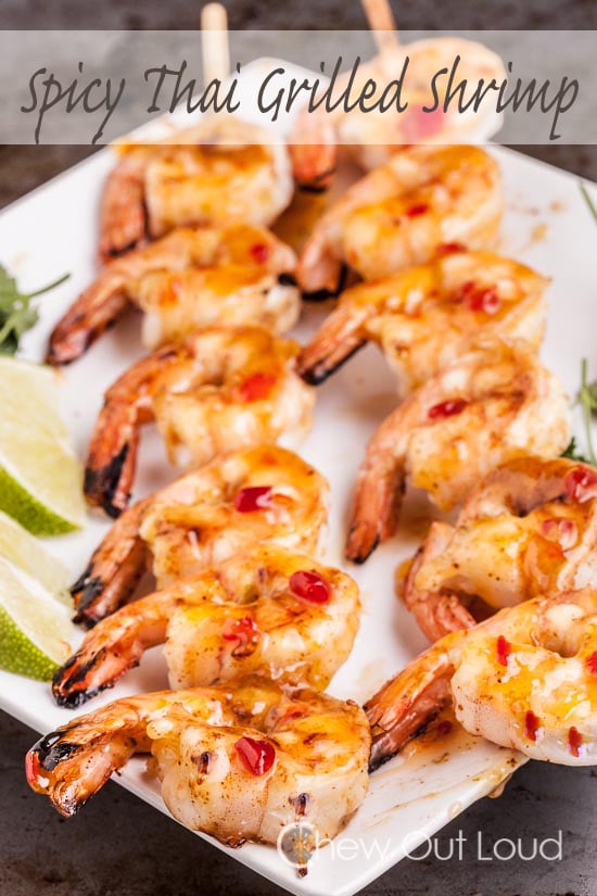 Thai Style Spicy Grilled Shrimp