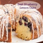 Blueberry Lemon Cake with Glazed