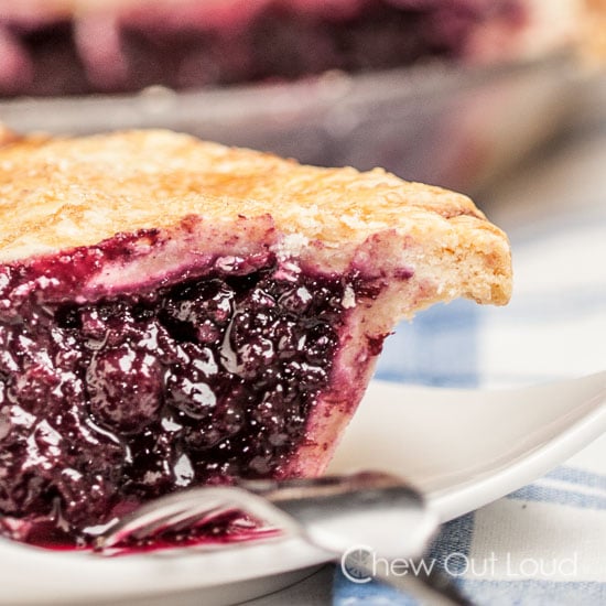 Blueberry pie butter crust