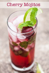 A Glass of Cherry Mojito