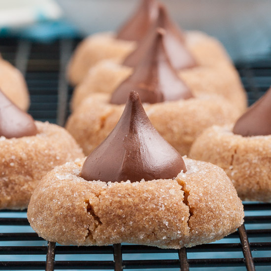 GF Peanut butter kiss cookies