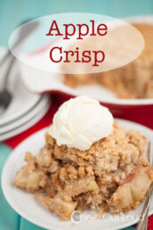 Apple Crisp with Vanilla Ice Cream