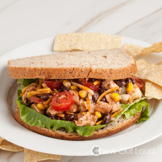 BBQ Chopped Chicken Sand