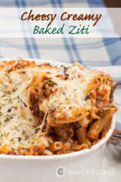 Cheesy Creamy Baked Ziti