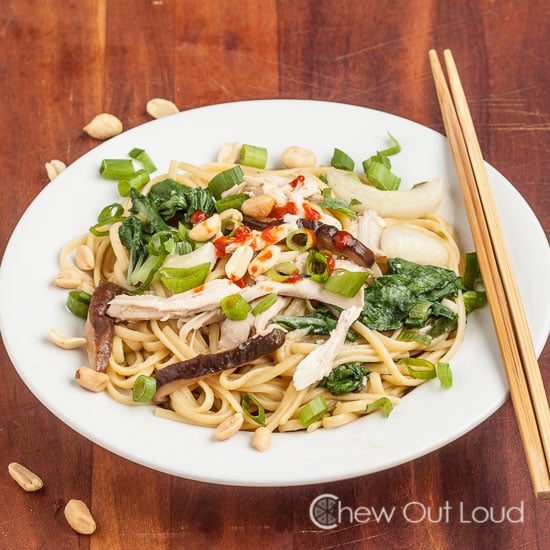 Close up Ingredients of One Pot Asian Pasta