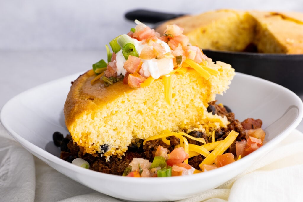 Easy Tamale Pie (Skillet or Cast Iron)