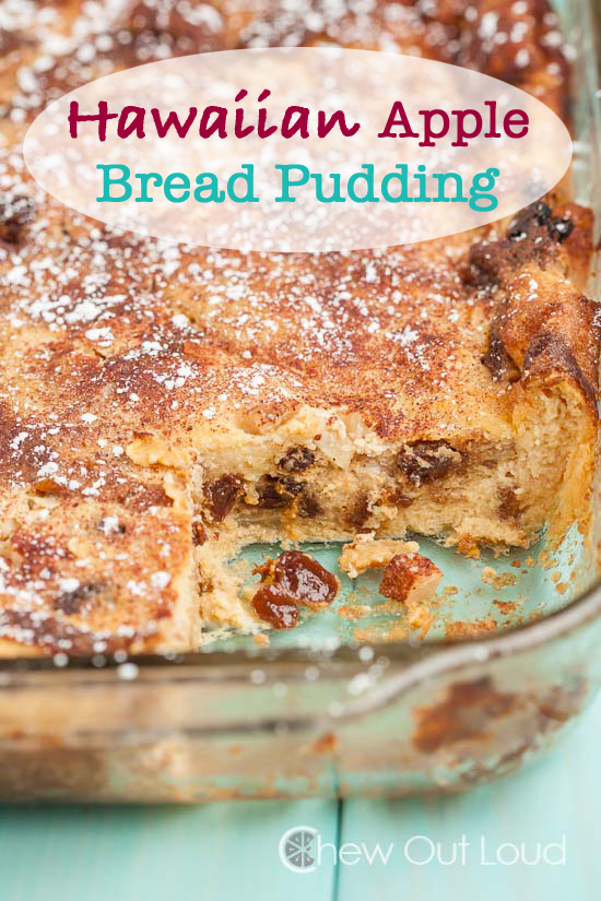 Hawaiian Apple Bread Pudding