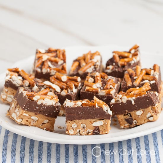 PB Chocolate Pretzel Bars