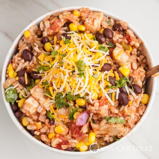 Tex Mex Chicken Burrito Bowl 3