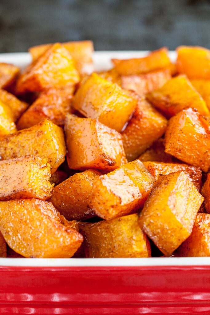 Roasted Butternut Squash Close Up 