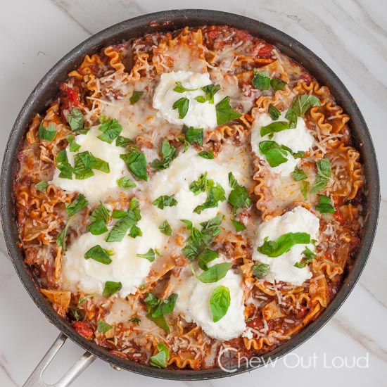 Skillet Lasagna Recipe For 2