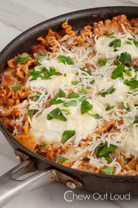 Easy Skillet Lasagna 4