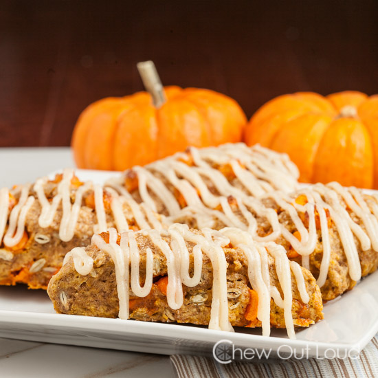 Triple Pumpkin Scones Cream Cheese Icing 2