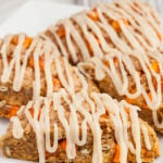 Triple Pumpkin Scones Cream Cheese Icing