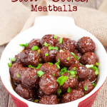 Crockpot Meatballs with Sliced Onions