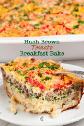 Hash Brown Tomato Breakfast Casserole