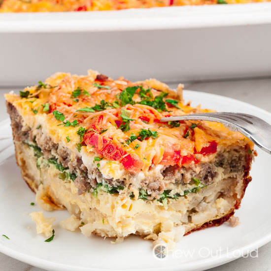 Hash Brown Tomato Breakfast Casserole