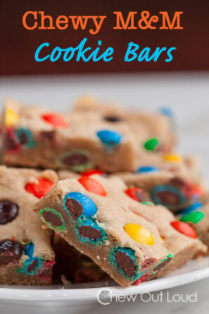 M&M Cookie Bars