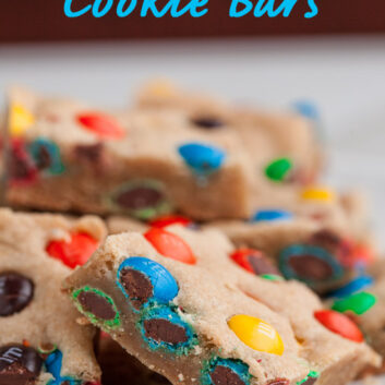 M&M Cookie Bars