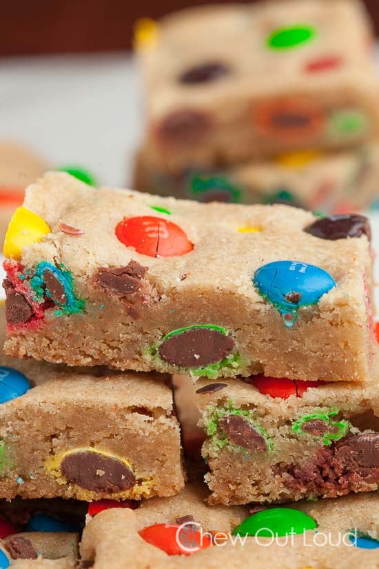 M&M Cookie Bars