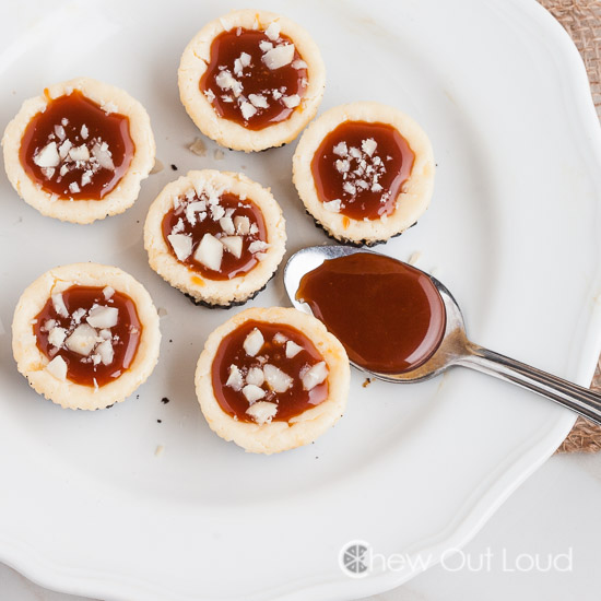 Salted Caramel White chocolate cheesecake bites 5