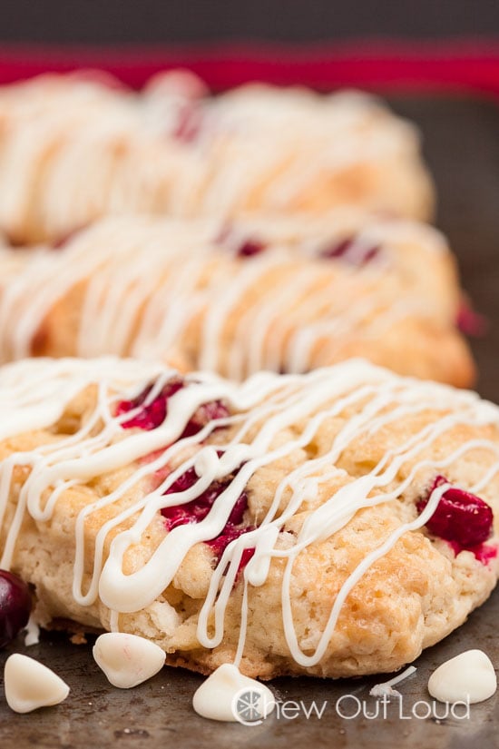 White chocolate cranberry scones 2