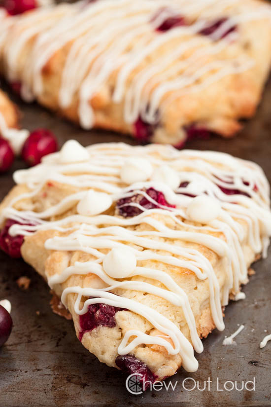 white chocolate cranberry scones 5