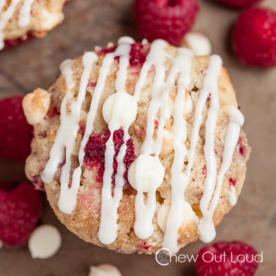 white chocolate raspberry muffins 5